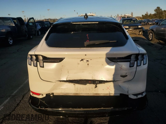 2022 Ford Mustang Mach-E California Route 1 with VIN 3FMTK2SU9NMA58255, listed as a Copart auction lot 44236175 with 81,735 mi miles and Salvage Title. Bid and sale history available at DreamBid. Image 6.