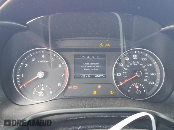 2020 Kia Forte LXS with VIN 3KPF24ADXLE221422, listed as a Copart auction lot 47386135 with 44,407 mi miles and Salvage Title. Bid and sale history available at carsss.com. Image 9.