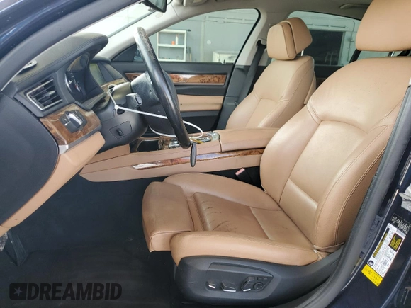 2013 BMW 7 Series 740i with VIN WBAYA6C58DC995008, listed as a Copart auction lot 62008795 with 95,974 mi miles and Salvage title. Bid and sale history available at DreamBid. Image 7.