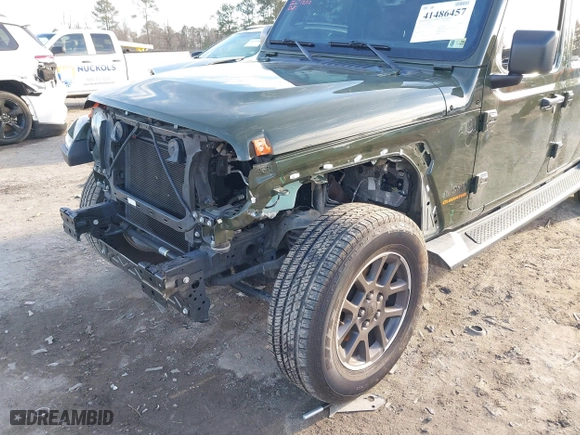 2023 Jeep Gladiator Overland with VIN 1C6HJTFG9PL507484, listed as a IAAI auction lot 41486457 with 54,871 mi miles. Bid and sale history available at carsss.com. Image 6.