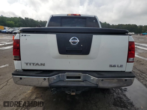 2006 Nissan Titan LE with VIN 1N6BA07A76N551183, listed as a Copart auction lot 53804515 with 216,816 mi miles and Salvage title. Bid and sale history available at DreamBid. Image 6.