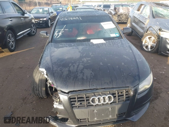 2012 Audi S4 Prestige with VIN WAUKGAFLXCA002877, listed as a IAAI auction lot 41618291 with 107,305 mi miles. Bid and sale history available at carsss.com. Image 12.
