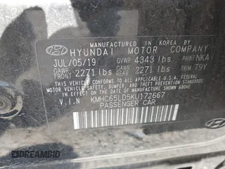 2019 Hyundai Ioniq z VIN KMHC65LD5KU172667, wystawiony jako IAAI lot #42278191 z przebiegiem 206 724 mil mil oraz . Historia ofert i sprzedaży dostępna na DreamBid. Obrazek 9.