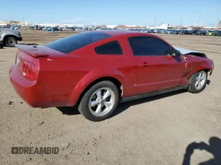 2008 Ford Mustang Deluxe with VIN 1ZVHT80N285138347, listed as a Copart auction lot 47812994 with 0 mi miles and Salvage Title. Bid and sale history available at carsss.com. Image 3.