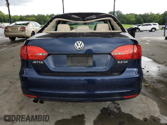 2013 Volkswagen Jetta SE with VIN 3VWDP7AJXDM379392, listed as a Copart auction lot 61598235 with 119,005 mi miles and Salvage title. Bid and sale history available at DreamBid. Image 6.
