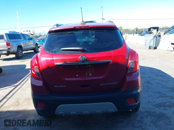 2016 Buick Encore with VIN KL4CJASB9GB607490, listed as a IAAI auction lot 41879376 with 85,643 mi miles. Bid and sale history available at carsss.com. Image 16.