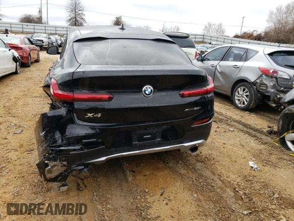 2019 BMW X4 xDrive30i with VIN 5UXUJ3C54KLG52954, listed as a Copart auction lot 37513493 with 51,678 mi miles. Bid and sale history available at carsss.com. Image 6.