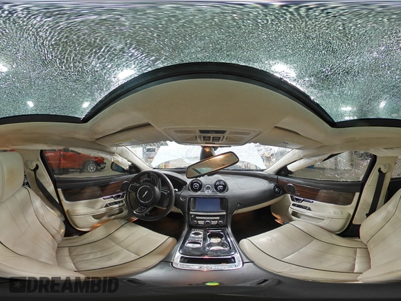 2014 Jaguar XJ Portfolio with VIN SAJWJ2GD2E8V69597, listed as a Copart auction lot 57798145 with 100,857 mi miles and Salvage title. Bid and sale history available at DreamBid. Image 15.