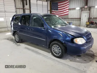 2005 Kia Sedona LX with VIN KNDUP131556615011, listed as a Copart auction lot 47174335 with 161,458 mi miles and Salvage Title. Bid and sale history available at carsss.com. Image 4.