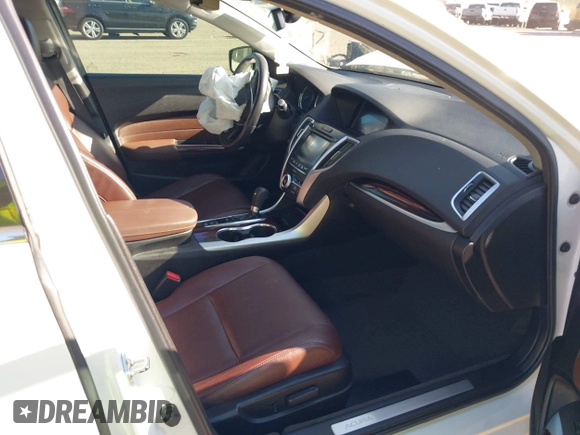 2015 Acura TLX Tech with VIN 19UUB1F57FA022666, listed as a IAAI auction lot 42090510 with 99,243 mi miles. Bid and sale history available at carsss.com. Image 5.