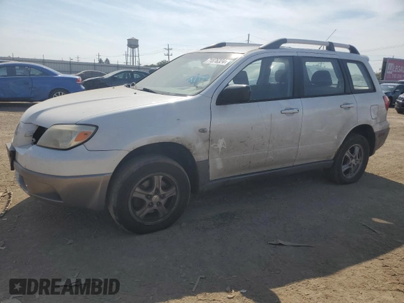 2006 Mitsubishi Outlander LS with VIN JA4LX31F26U002907, listed as a Copart auction lot 71876324 with 154,582 mi miles and Clean Title. Bid and sale history available at carsss.com. Image 1.