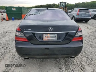 2007 Mercedes-Benz S 550 with VIN WDDNG71X47A121193, listed as a Copart auction lot 54193185 with 233,090 mi miles and Salvage Title. Bid and sale history available at DreamBid. Image 6.