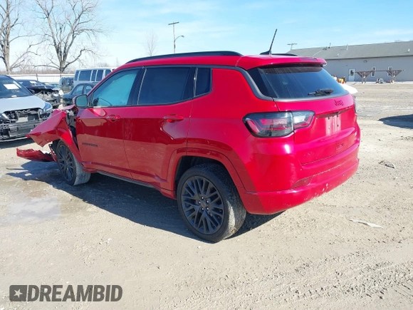 2022 Jeep Compass High Altitude with VIN 3C4NJDCB0NT161451, listed as a IAAI auction lot 41576282 with 96,250 mi miles and . Bid and sale history available at DreamBid. Image 3.