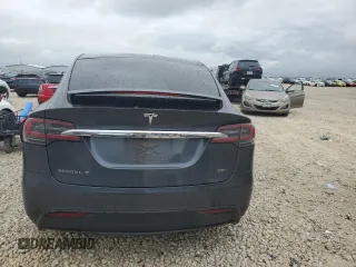 2017 Tesla Model X 90D with VIN 5YJXCBE26HF079246, listed as a Copart auction lot 50141605 with 68,905 mi miles and Salvage Title. Bid and sale history available at DreamBid. Image 6.