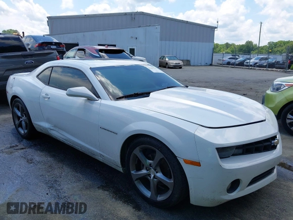 2013 Chevrolet Camaro LT with VIN 2G1FC1E39D9184322, listed as a IAAI auction lot 42182333 with Not provided miles and . Bid and sale history available at DreamBid. Image 1.
