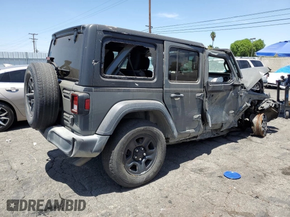 2018 Jeep Wrangler Unlimited Sport with VIN 1C4HJXDG6JW297676, listed as a Copart auction lot 63858435 with 93,380 mi miles and Clean title. Bid and sale history available at DreamBid. Image 3.
