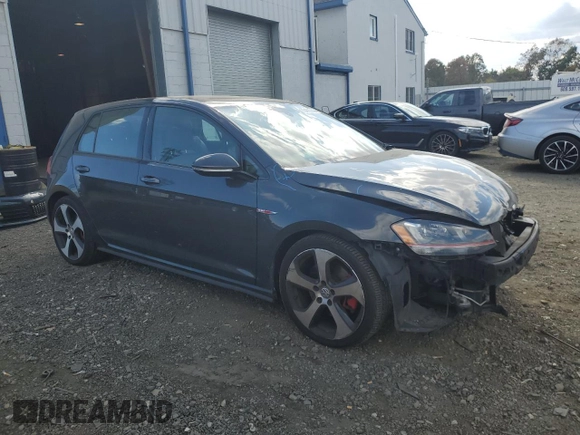 2015 Volkswagen Golf GTI S with VIN 3VW5T7AU3FM033956, listed as a Copart auction lot 75468044 with 131,095 mi miles and Salvage Title. Bid and sale history available at carsss.com. Image 4.