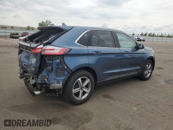 2019 Ford Edge SEL with VIN 2FMPK4J93KBB77765, listed as a Copart auction lot 59093015 with 52,753 mi miles and Salvage title. Bid and sale history available at DreamBid. Image 3.