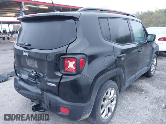 2018 Jeep Renegade Latitude with VIN ZACCJABB9JPJ34769, listed as a IAAI auction lot 41186972 with 204,900 mi miles. Bid and sale history available at carsss.com. Image 4.