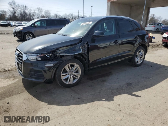 2017 Audi Q3 Premium with VIN WA1ECCFS1HR014580, listed as a Copart auction lot 49948725 with 119,336 mi miles and Salvage title. Bid and sale history available at DreamBid. Image 1.