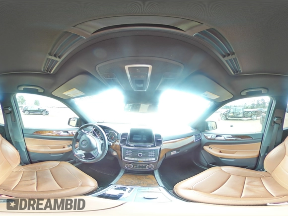 2017 Mercedes-Benz GLS 450 with VIN 4JGDF6EE6HA866956, listed as a Copart auction lot 47893135 with 86,817 mi miles and Salvage title. Bid and sale history available at DreamBid. Image 14.