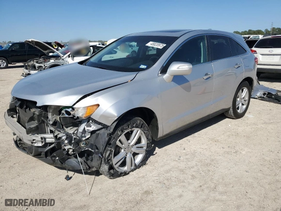 2015 Acura RDX Tech Pkg with VIN 5J8TB3H50FL000596, listed as a Copart auction lot 48820975 with 105,062 mi miles and Salvage Title. Bid and sale history available at carsss.com. Image 1.