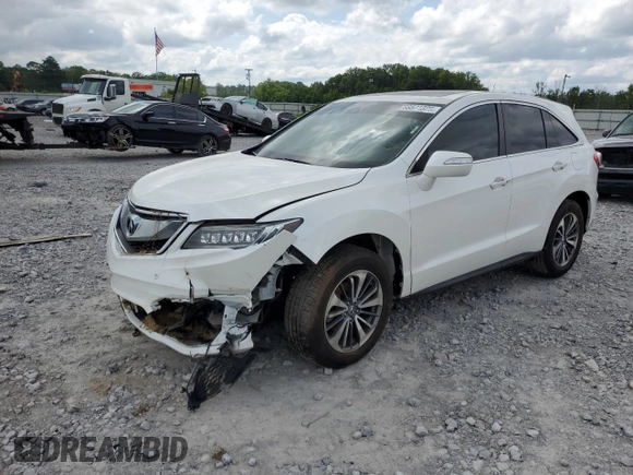 2016 Acura RDX Advance with VIN 5J8TB3H77GL017415, listed as a Copart auction lot 58571325 with 100,784 mi miles and Salvage title. Bid and sale history available at DreamBid. Image 1.