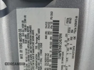 2015 Ford Mustang EcoBoost z VIN 1FA6P8TH4F5347094, wystawiony jako Copart lot #54190035 z przebiegiem 130 210 mil mil oraz Szkoda całkowita • Salvage title. Historia ofert i sprzedaży dostępna na DreamBid. Obrazek 12.