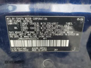 2006 Toyota RAV4 Limited with VIN JTMZD34V965025378, listed as a Copart auction lot 53997585 with 171,488 mi miles and Salvage title. Bid and sale history available at DreamBid. Image 13.