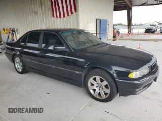 2001 BMW 7 Series 740iA with VIN WBAGG83441DN86975, listed as a Copart auction lot 52218605 with 193,846 mi miles and Clean Title. Bid and sale history available at carsss.com. Image 4.