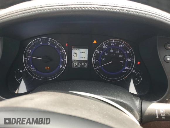 2012 Infiniti EX Journey with VIN JN1AJ0HPXCM400733, listed as a Copart auction lot 59629905 with 171,470 mi miles and Salvage title. Bid and sale history available at DreamBid. Image 9.