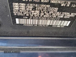 2014 Subaru Impreza Sedan WRX WRX with VIN JF1GV7E66EG016133, listed as a Copart auction lot 75365764 with 57,719 mi miles and Salvage Title. Bid and sale history available at carsss.com. Image 14.