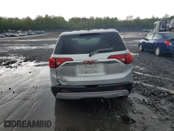 2017 GMC Acadia SLE with VIN 1GKKNRLA4HZ233765, listed as a Copart auction lot 56542895 with 185,323 mi miles and Salvage title. Bid and sale history available at DreamBid. Image 6.