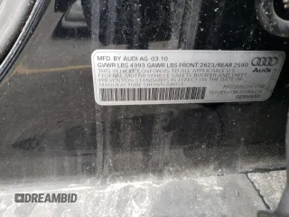 2010 Audi A6 Premium Plus z VIN WAUEKAFBXAN065776, wystawiony jako Copart lot #55834945 z przebiegiem Nie podano mil oraz Tytuł czysty. Historia ofert i sprzedaży dostępna na DreamBid. Obrazek 13.