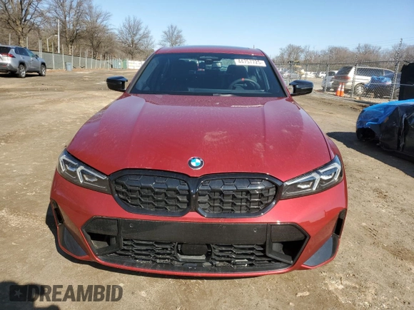2025 BMW 3 Series M340i xDrive with VIN 3MW69FT06S8F12088, listed as a Copart auction lot 44757725 with 1,290 mi miles and Salvage Title. Bid and sale history available at carsss.com. Image 5.