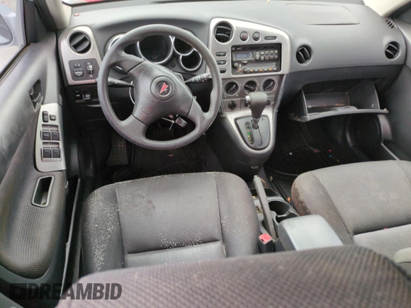 2005 Pontiac Vibe with VIN 5Y2SL63845Z409089, listed as a Copart auction lot 74510284 with 0 mi miles and Salvage Title. Bid and sale history available at carsss.com. Image 8.