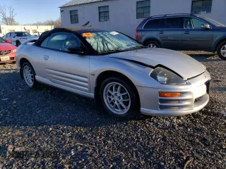 2002 Mitsubishi Eclipse GT with VIN 4A3AE85H82E042471, listed as a Copart auction lot 84645844 with 82,689 mi miles and Salvage Title. Bid and sale history available at carsss.com. Image 4.