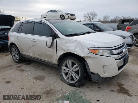 2013 Ford Edge Limited with VIN 2FMDK4KCXDBB11407, listed as a Copart auction lot 45391285 with 137,904 mi miles and Salvage Title. Bid and sale history available at carsss.com. Image 4.