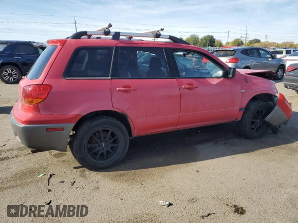 2004 Mitsubishi Outlander LS z VIN JA4LZ31F44U037794, wystawiony jako Copart lot #77416374 z przebiegiem 168 970 mil mil oraz Szkoda całkowita • Salvage title. Historia ofert i sprzedaży dostępna na DreamBid. Obrazek 3.