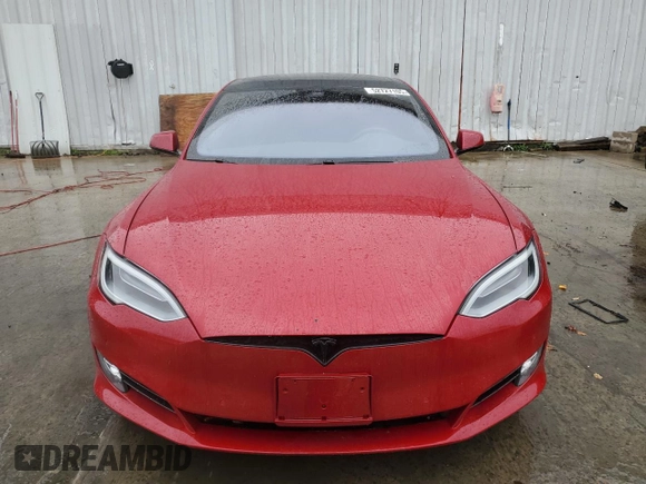 2016 Tesla Model S 90D with VIN 5YJSA1E24GF153482, listed as a Copart auction lot 52727105 with 91,396 mi miles and Salvage Title. Bid and sale history available at DreamBid. Image 5.