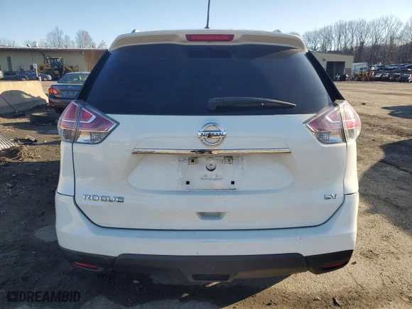 2016 Nissan Rogue SV with VIN 5N1AT2MNXGC912183, listed as a Copart auction lot 49748065 with 124,219 mi miles and Clean Title. Bid and sale history available at carsss.com. Image 6.