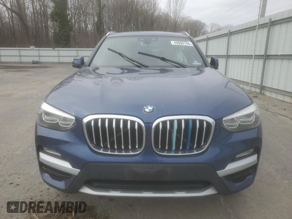 2019 BMW X3 xDrive30i with VIN 5UXTR9C59KLE11205, listed as a Copart auction lot 49008155 with Not Provided miles and Salvage Title. Bid and sale history available at DreamBid. Image 5.