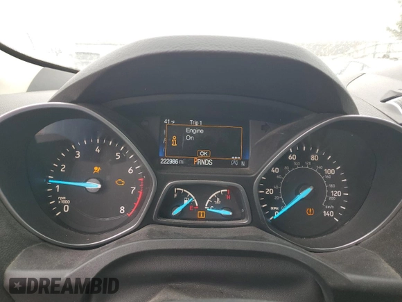 2017 Ford Escape Titanium with VIN 1FMCU9J9XHUD18954, listed as a Copart auction lot 46787245 with 222,986 mi miles and Clean Title. Bid and sale history available at carsss.com. Image 9.