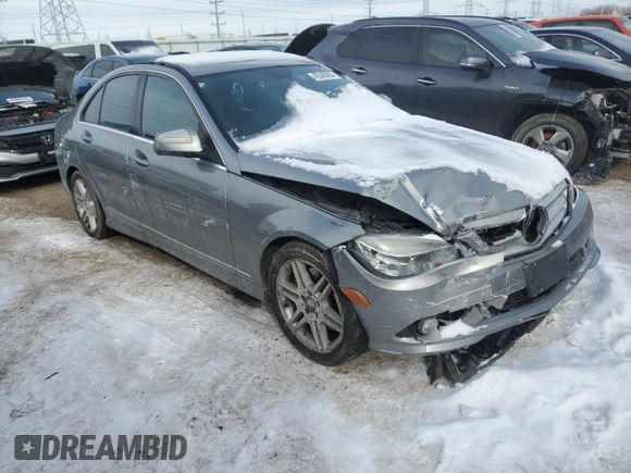 2008 Mercedes-Benz C 350 Sport with VIN WDDGF56X58F016031, listed as a Copart auction lot 45545055 with 149,862 mi miles and Salvage Title. Bid and sale history available at DreamBid. Image 4.