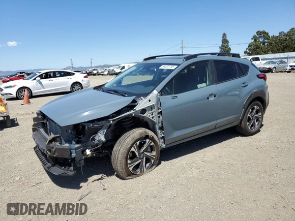 2024 Subaru Crosstrek Premium with VIN JF2GUADC0R8902676, listed as a Copart auction lot 56603795 with 9,129 mi miles and Salvage title. Bid and sale history available at DreamBid. Image 1.