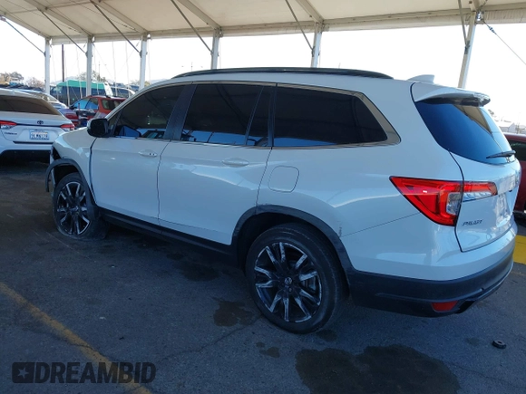 2022 Honda Pilot Special Edition with VIN 5FNYF5H29NB018557, listed as a IAAI auction lot 41402547 with 22,935 mi miles and . Bid and sale history available at carsss.com. Image 3.
