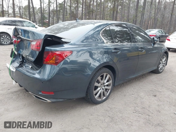 2013 Lexus GS 350 with VIN JTHCE1BL6D5006761, listed as a IAAI auction lot 41376327 with 173,698 mi miles. Bid and sale history available at carsss.com. Image 4.