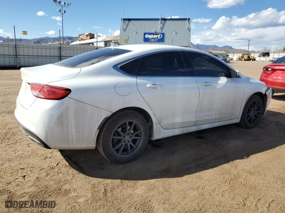 2015 Chrysler 200 C with VIN 1C3CCCCG3FN519199, listed as a Copart auction lot 47034775 with 127,913 mi miles and Salvage Title. Bid and sale history available at carsss.com. Image 3.