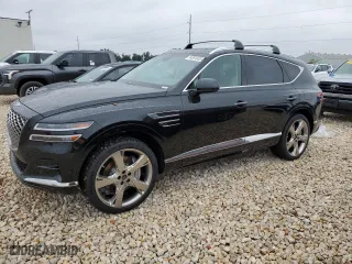 2024 Genesis GV80 with VIN KMUHCESC1RU167386, listed as a Copart auction lot 74351853 with 29 mi miles. Bid and sale history available at carsss.com. Image 1.