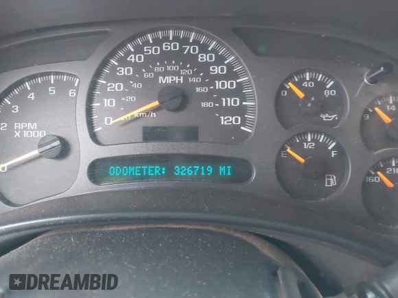 2003 GMC Yukon SLT with VIN 1GKEC13V33J287668, listed as a IAAI auction lot 41561108 with 326,719 mi miles. Bid and sale history available at carsss.com. Image 7.